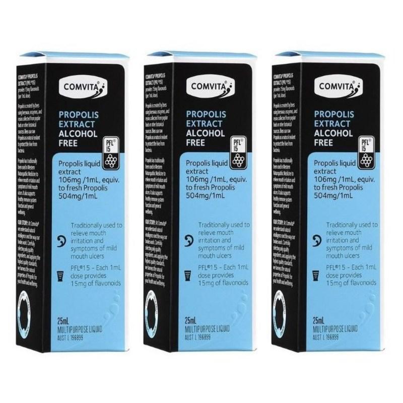 

Comvita Propolis Extract Alcohol Free 25ml 3pcs, 25ml, 3pcs