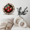 Timeless Traditional 12 Inch Large Glass Wall Clock for Classic Home Interiors