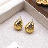 Elegant Water Drop Dangle Earrings - High-End European & American Style for Women