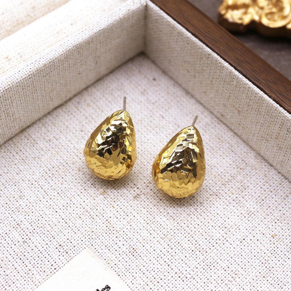 Elegant Water Drop Dangle Earrings - High-End European & American Style for Women