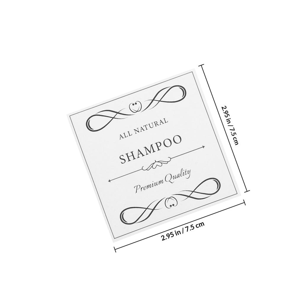 6 Sheets Waterproof Hand Soap Labels Adhesive Minimalist Stickers Easy Remove Bathroom Soap Dispenser Shampoo Bottle