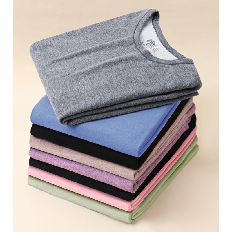Tencel Thermal Underwear Set Men Women Warm Base Layer Long Sleeve Top Pants Winter