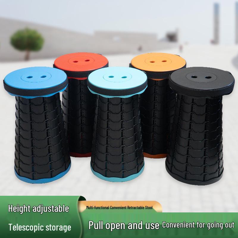 Радужный складной телескопический туристический стул: Портативный складной стул для рыбалки