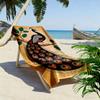 Graceful Peacock On Branch Print Beach Towel, Quick Drying, Suitable for Travel, Outdoor Sports, Jogging, the Beach and Swimming, Gift