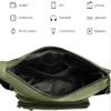 Hot Sale Large Capacity Men's Casual Fashion Single Shoulder Crossbody Luxury Messenger Bag Multi-layer Pocket Design Oxford