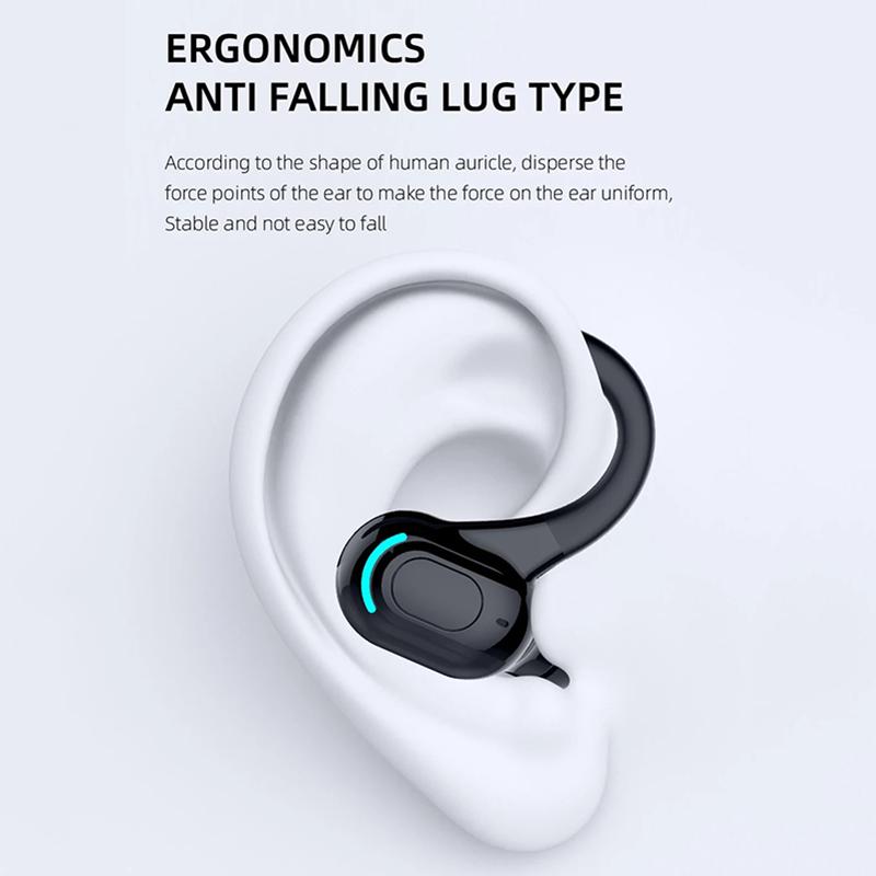 Bluetooth Fülhallgató Vízálló Vezeték nélküli Fejhallgató Mikrofonnal Mini Fülkampók HiFi Sztereó Zenei Fülhallgatók Telefonhoz