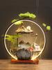 Flowing Water Backflow Incense Fountain & Humidifier - Perfect for Home, Office, or Gift Decoration.