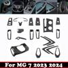 LHD For MG 7 MG7 2024 ABS Window Lift Switch Central Control Gear Shift Panel Inner Door Handle Bowl Steering Wheel Cover