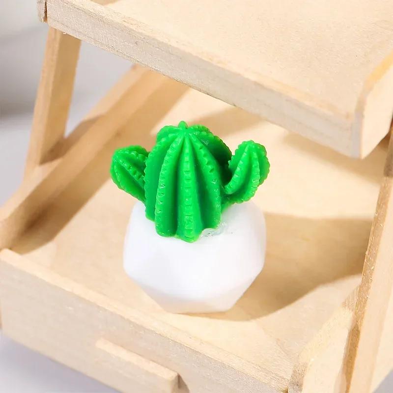 

1 шт. Искусственный смоляной кактус, суккулент, горшечное растение, украшение для домашнего офиса, столешница, небольшой горшечный микроландшафтный орнамент