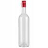 10x Bottiglia Per Vino 750ml Trasparente Bottiglie Per Vino Succo 0,75L Con Tappo A Vite