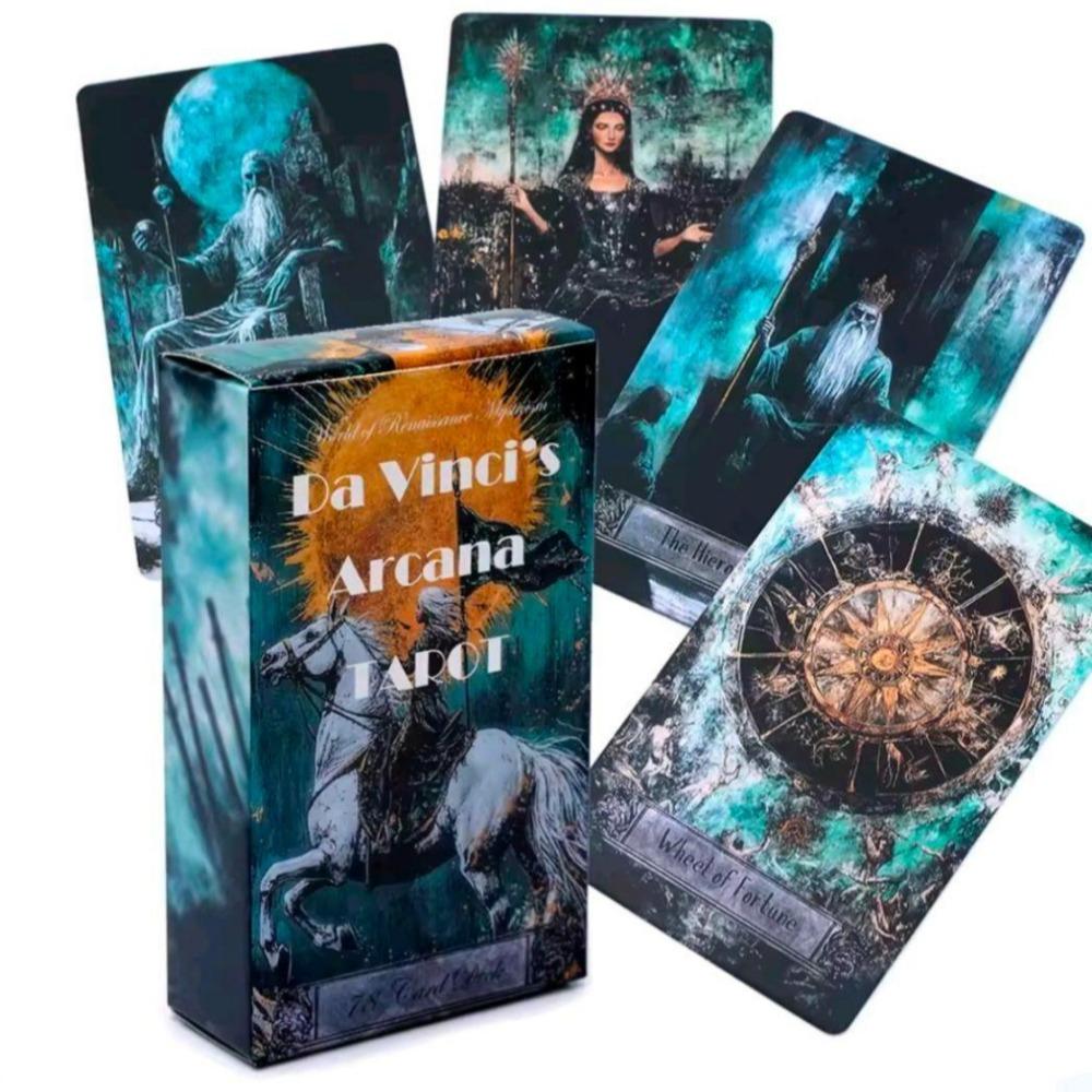 10.3*6cm Da Vinci’s Arcana Tarot Deck - 78 Pcs Mystical Art Tarot Cards for Intuitive Readings