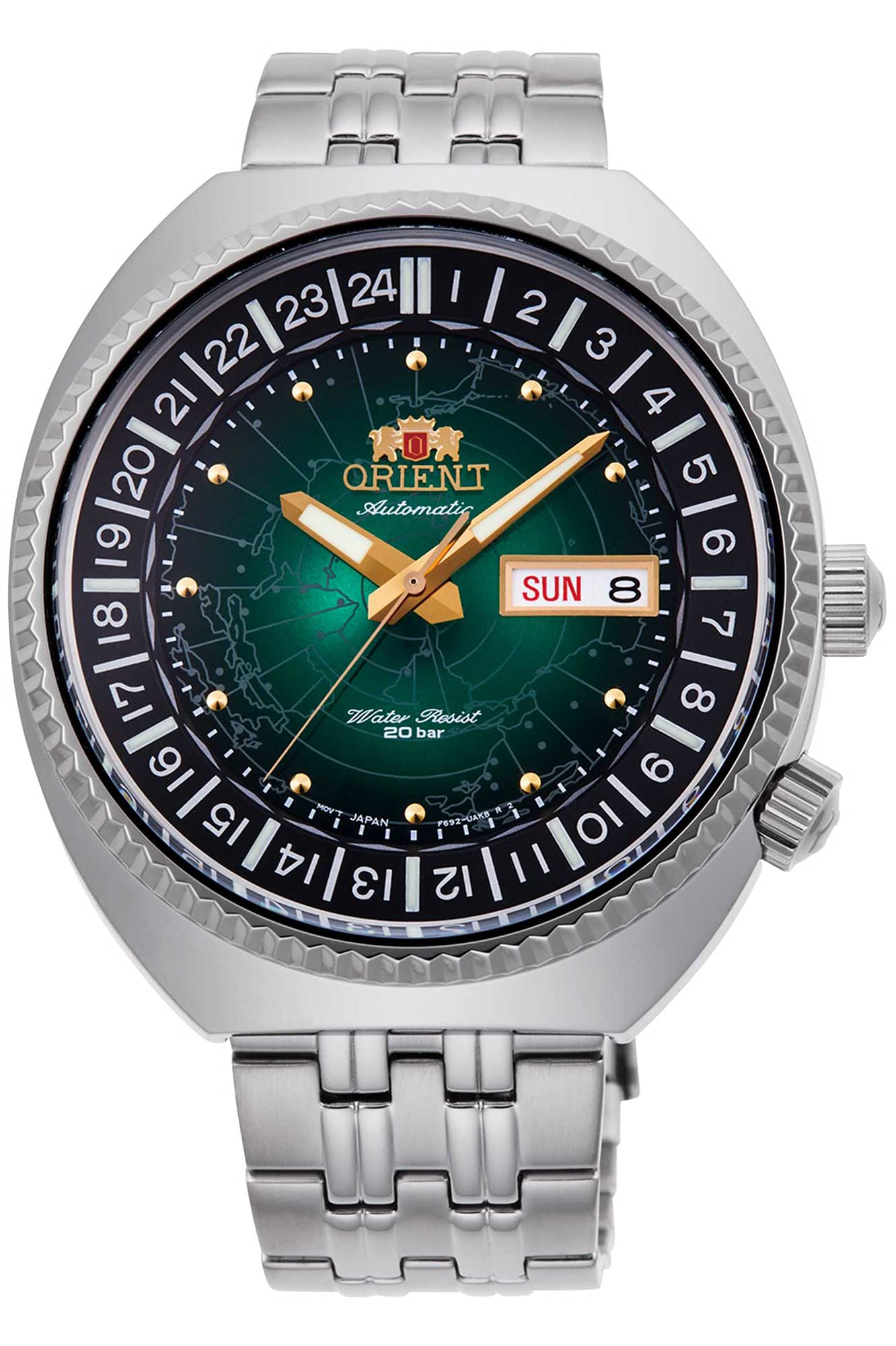 

[Orient] Automatic watch Revival World Map Revival. RA-AA0E02E Men s Silver
