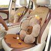 Capybara Plush Car Seat Neck and Lumbar Support Pillow Set