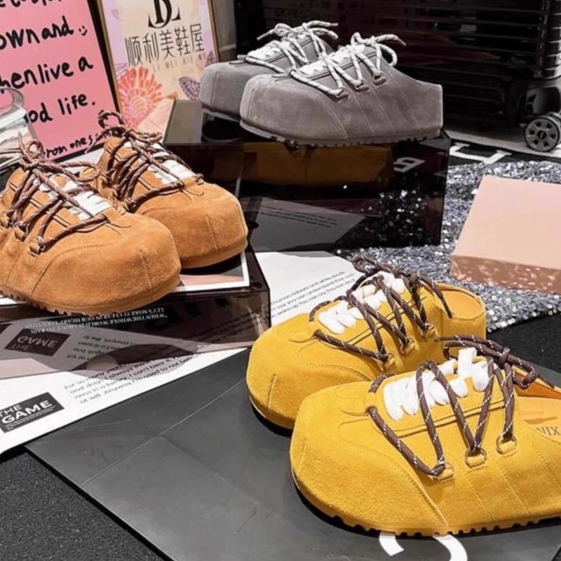 Big Head Bread Women's New Inner Height Increase Muffin Lazy Wearing Bag Head and Half Slippers