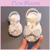 Girl Baby Summer Sandals With Nonslip Sole And Butterfly Bow For Toddler First Steps