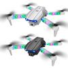 Quadcopter with Dual Camera, 2.4G 4 Channel Foldable Remote Control Aircraft with LED Lights, Altitu