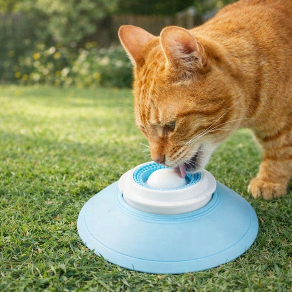 Plastic Dog Licking Bowl Anti-slip Dog Slow Feeder Dog Treat Toy Pet Licking Toys  Liquid Food