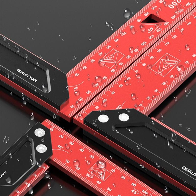 Heavy Duty Rust Resistant Aluminum Alloy L Square Measuring Tool for Accurate Woodworking and Construction Measurements