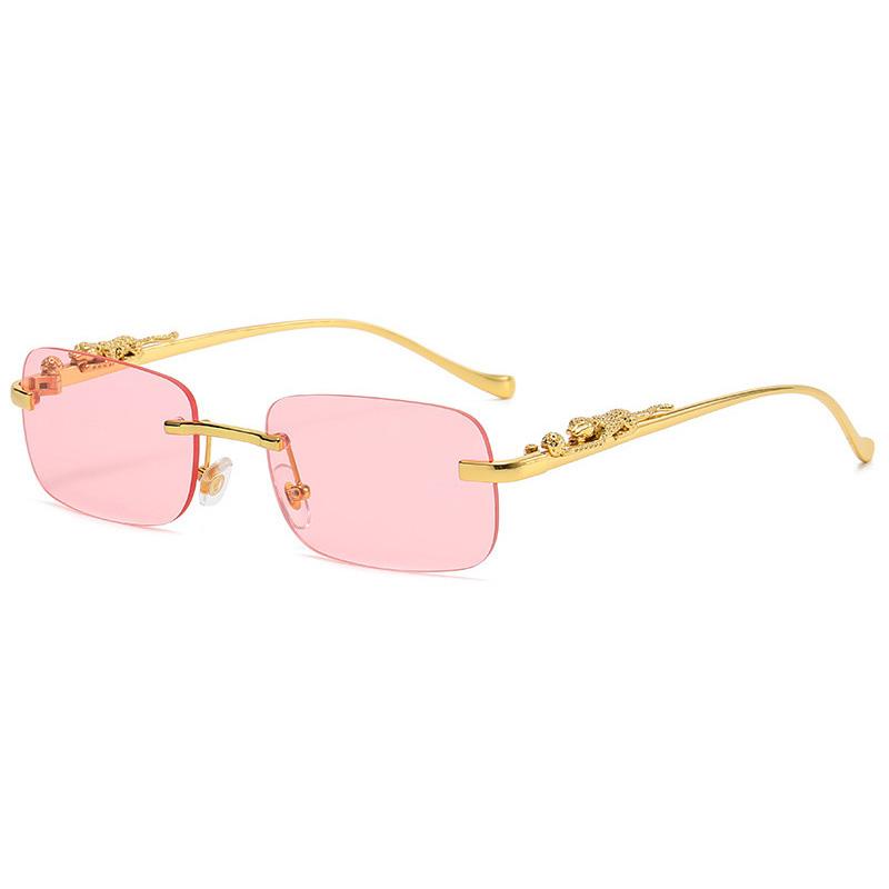 Superhot Eyewear 68816 Fashion 2022 Men Women Rectangle Sun Glasses Retro Vintage Rimless Sunglasses