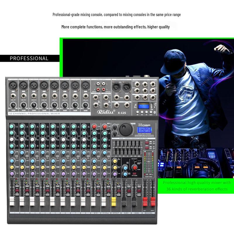 Ridiss Professional Audio Mixer