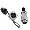 ROSIGHT WS20 3-Pin Square Flange Aviation Connector