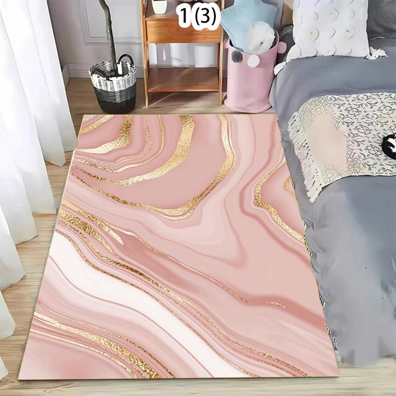 

Marble Patterned Carpet Minimalist Nordic Style Indoor Carpet Living Room Bedroom Door Mat Home Decoration Rug 40X60cm