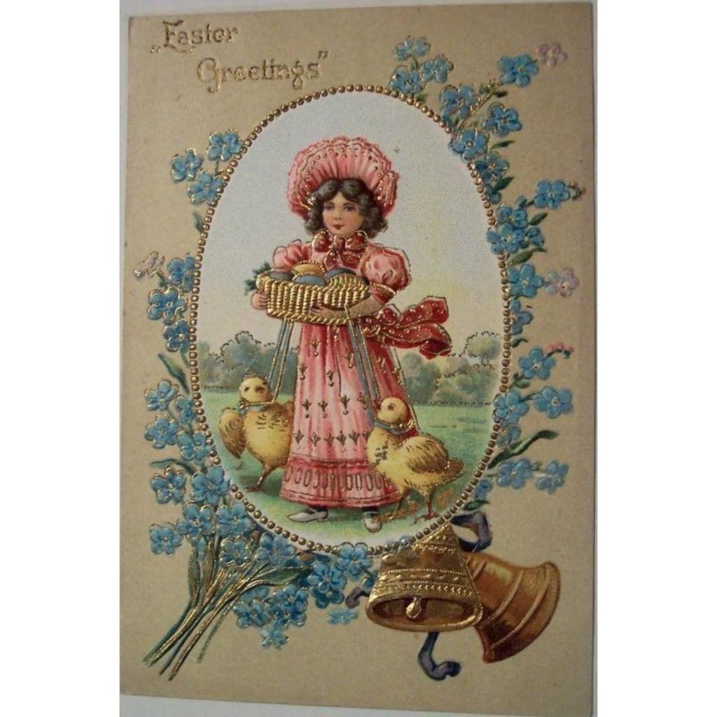 Easter Metal Wall Art Decor Vintage Cartoon Bunny Rabbit Rustic Tin Sign Home