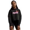 Puma Girls Logo Relaxed Fit Crop Hoodie