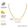 Free Personalized NK Chain Hollow Name Custom Necklace for Women,Stainless Steel Waterproof Necklace, Elegant Jewelry Gifts