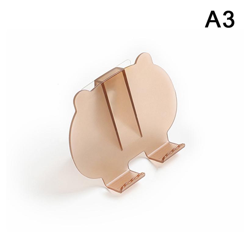 

Держатель для телефона, самоклеящаяся пластиковая подставка в форме медведя, держатель для сотового телефона, настенные кронштейны для телефона