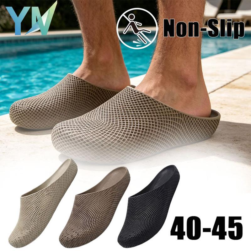Breathable Clog Work Shoes for Men Summer Slip on Anti Slip Kitchen Safety Shoes Lightweight Indoor Outdoor Garden Clogs