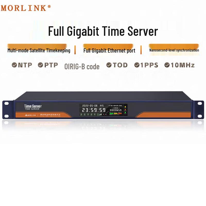 

MORLINK Gigabit NTP/PTP Time Server with GPS/Beidou