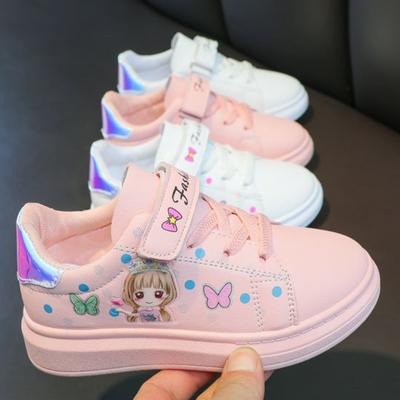 Fashiona Casual Spring Princess Girls' Shoes Flat Brand Child Sneakers Classic Elegant Exquisite Low Top Leather Casual Shoes
