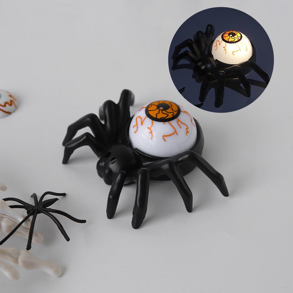Neue Spinne Rücken Burst Auge Halloween Dekoration Horror Requisiten LED Elektronische Spinne Lampe ABS Nachtlicht Partyzubehör