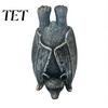 Festive Holiday Decor Halloween Bat Figurine, Resin Hanging Sculpture, Gothic Upside Distressed Retro Down Statue for Outdoor Garden Tree Yard Spooky