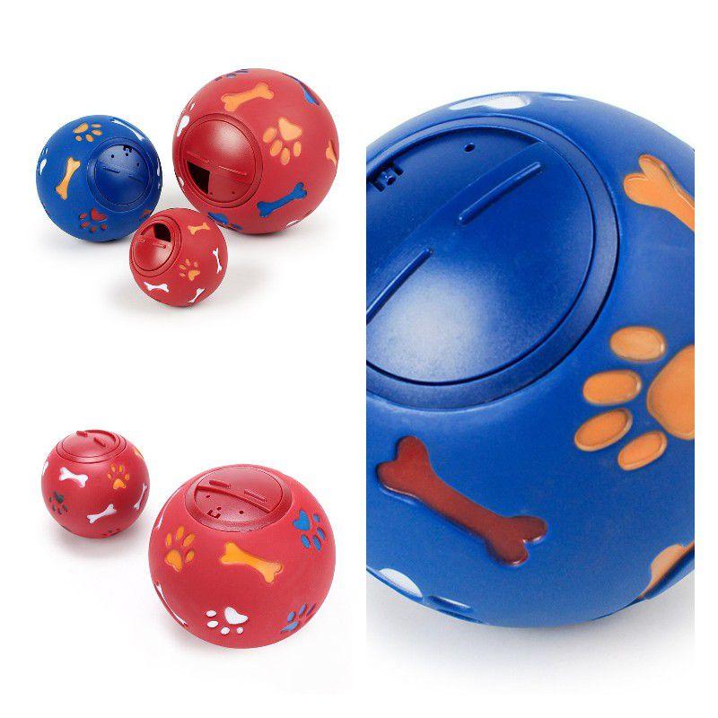 Fun Mental Stimulation Toy For Smart Dogs Rotating Leaky Food Ball