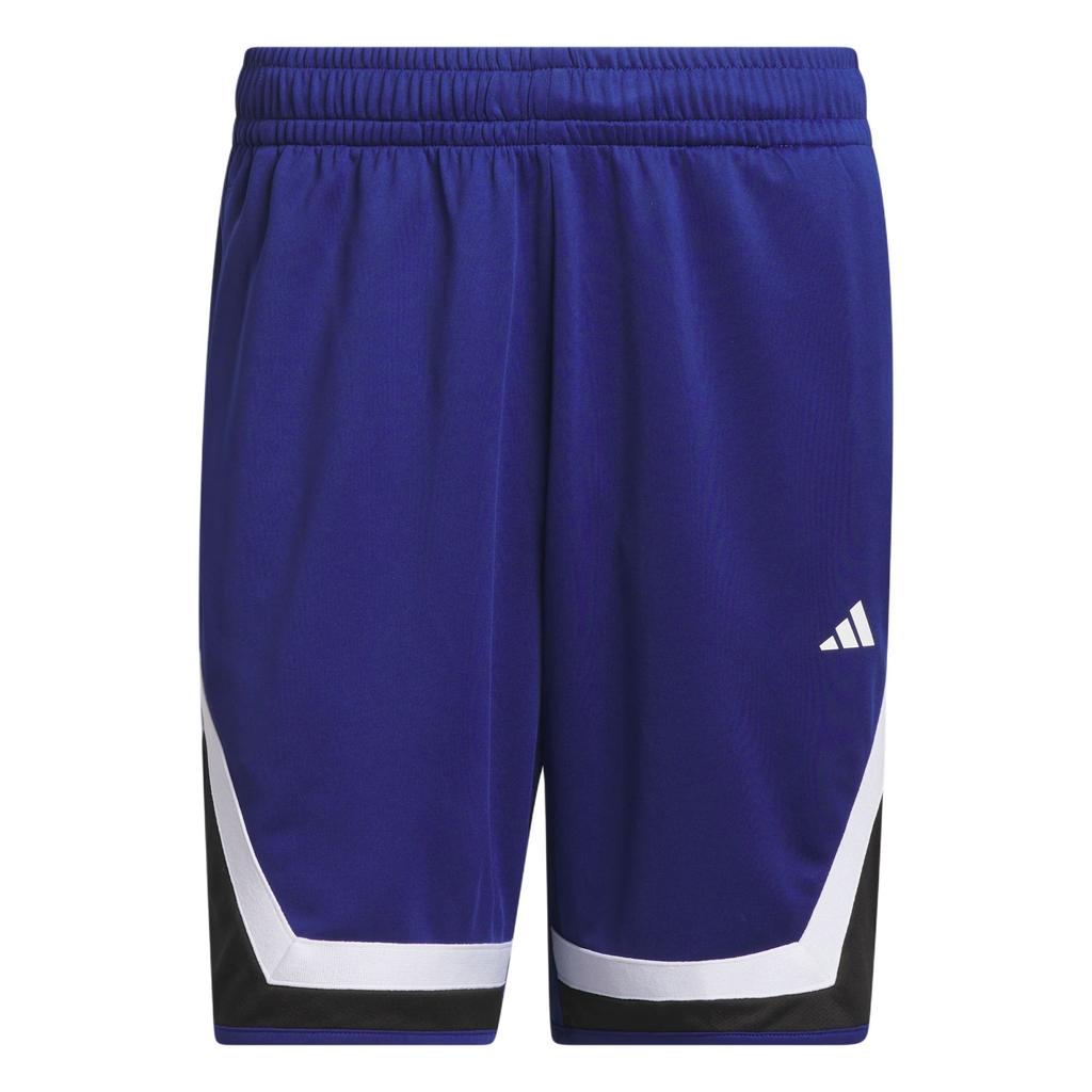 Adidas Pro Block Logo Neformální Jednoduché Všestranné Volné Rychleschnoucí Basketbalové Šortky Pánské šortky Victory-Blue Černá IX1839