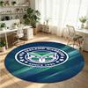 Wigan Warriors Printed Round Crystal Velvet Rug Soft Non Slip Floor Carpet For Bedroom Holiday Gift