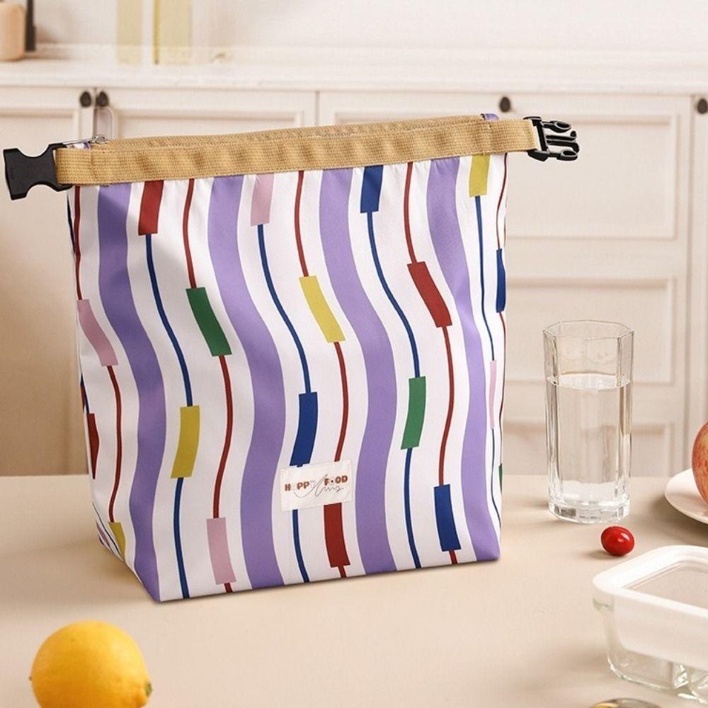 Insulated Food Box Bag Foldable Picnic Bag Roll Top Insulated Bag  Outdoor  Picnic