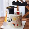 100Pcs/Pack 3x2x1.5CM Applicable Pen Graduation Celebration Party Decor Inner Diameter 2CM Mini Doctoral Hat DIY