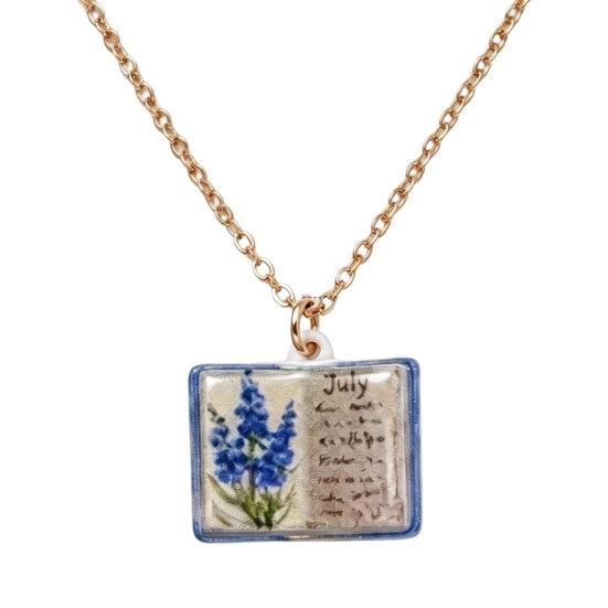 Flower Pendant Necklace Copper 17 Mm 1 Pc