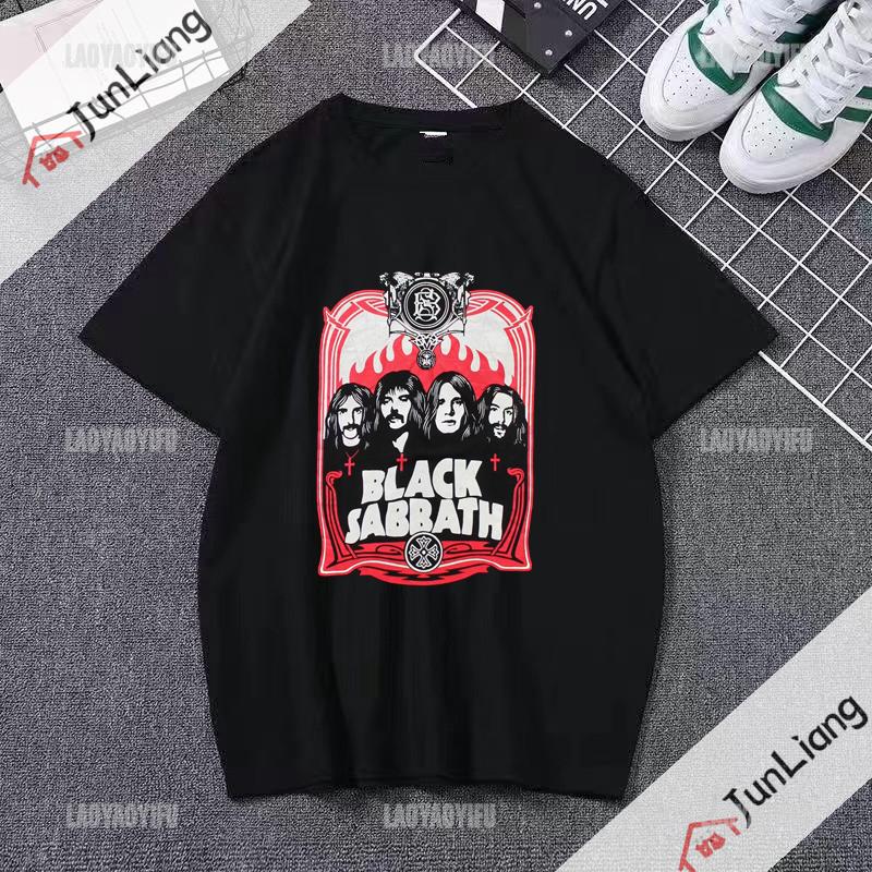 Black Sabbath T-shirts for Unisex Heavy Metal Rock Unisex Streetwear Unisex's T-shirt Harajuku Unisex's Clothing Tops Goth Clothes