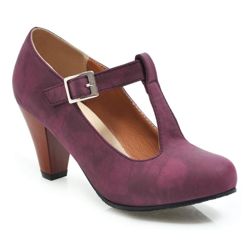 Dámské vysoké podpatky Mary Janes Módní boty s T-páskem Černé Šedé Červené Pletené Podpatkové Společenské Svatební Boty Dámské Nové 2025 Jaro