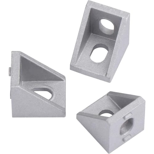 4040 Series Aluminum Profile Connector Set (20 Pieces), Corner Brackets (40 Pieces), M8x20mm T-Slot Nuts (40 Pieces), M8 Flat Washers (40 Pieces), and