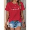 Women's Fashion Casual Letter Print Short Sleeve T-Shirt Summer Short Sleeved Harajuku Streetwear Tops Tees