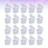 25Pcs Heart Pattern Storage Box Set Transparent Plastic Container for Jewelry Organization DIY Sealing Case Use