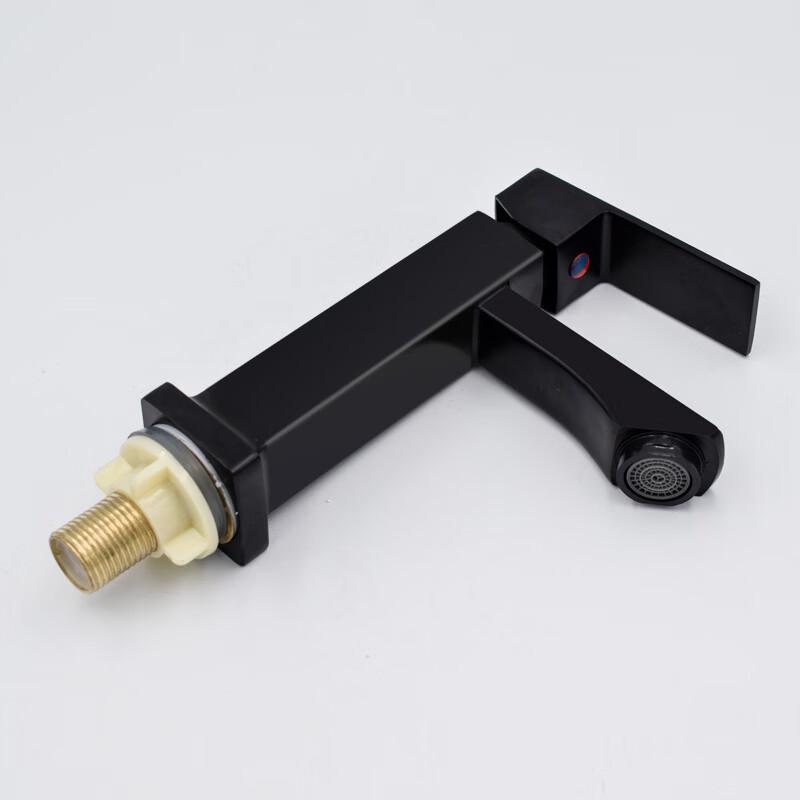Square Zinc Alloy Single Cold Basin Faucet