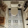 Waterproof PVC Tile Stickers for Kitchen Bathroom Waterprrof Wall Tiles Square with Flower Pattern Floral 100x100mm 36pcs/set