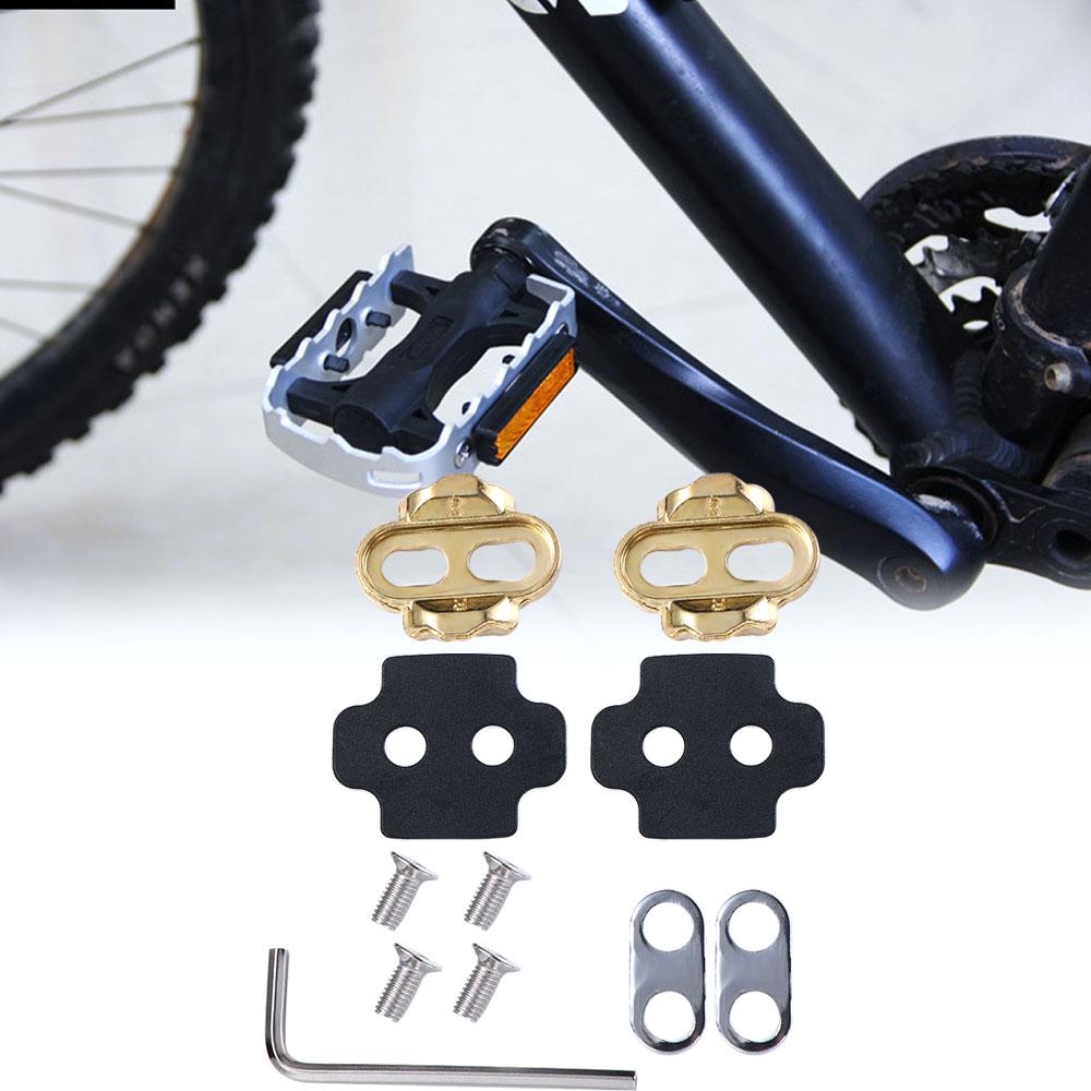 Lock Pedal Bicycle Pedal Cleat Bike Shoes Cleats Bicycle Pedal Lock Tabs Crank Cleats Screw Set