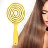 Round Head Hair Straightening Comb Super Soft Glides Vented Detangling Hair Brush  For Curly Hair